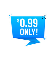 Sale 099 Dollars Only Offer Badge Sticker Design