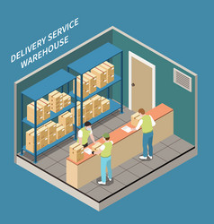 Delivery Warehouse Isometric