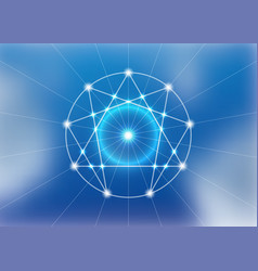 Enneagram Icon Sacred Geometry Diagram Logo