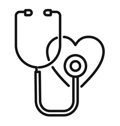 Heart Rate Stethoscope Icon Outline Event