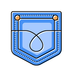 Pocket Denim Color Icon