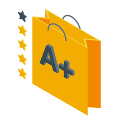 Customer Bag Icon Isometric Product Trade