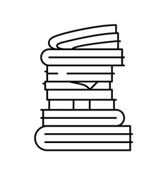 Document Paper Stack Line Icon