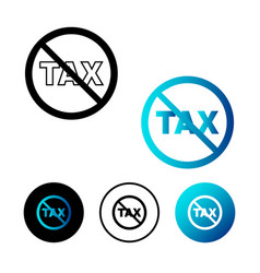 Abstract No Tax Icon