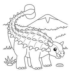 Ankylosaurus Coloring Page For Kids