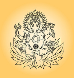 Lord Ganesha Indian God With Elephant Head