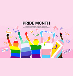 Pride Month Collage Concept