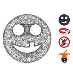 Toothless Smiley Web Mesh