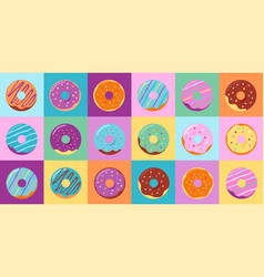 Donuts Colorful Pattern Background