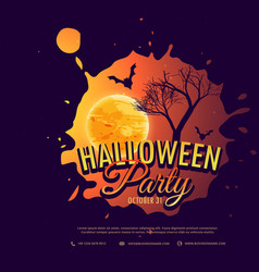 Halloween Party Background Design