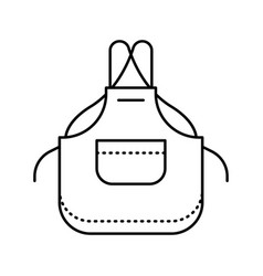 Apron Denim Line Icon