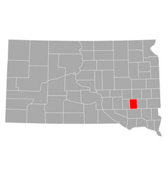 Map Hanson In South Dakota