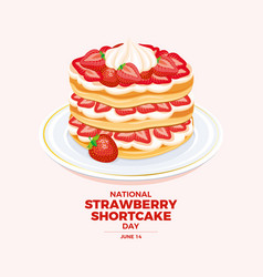 National Strawberry Shortcake Day Poster