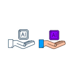 Artificial Intelligence Landing Page Ai Icon