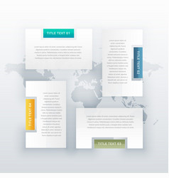 Four Steps Infographic Template Design