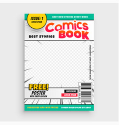 Comic Book Stylish Template For Your Magazine