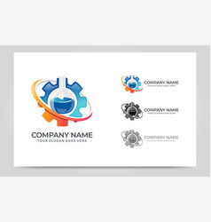 Gear Lab Industry Logo Design Editable Logo