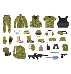 Military Equipment Soldiers Uniform Camouflage