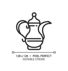 Arabic Coffee Pot Linear Icon