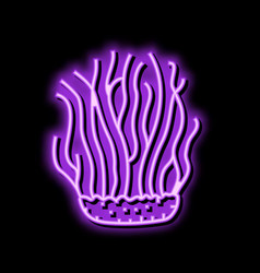 Cordyceps Mushroom Neon Glow Icon