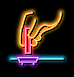 Drain Cleaning Chemical Agent Neon Glow Icon