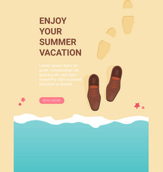 Summer Holidays Flat Design Beach And Business