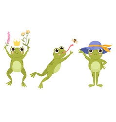 Cute Frogs Cartoon Funny Froggy Green