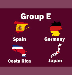 Germany Spain Japan And Costa Rica Map Flag