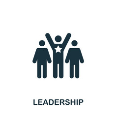 Leadership Icon Monochrome Simple Company