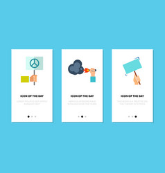 Social Meeting Flat Icon Set