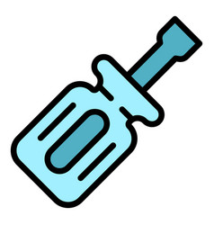 E Cig Screwdriver Icon Flat