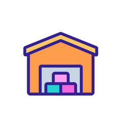 Utility Warehouse Garage Icon Outline