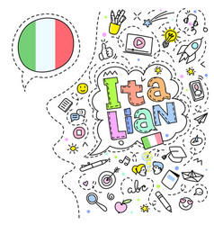 Concept Of Traveling Italian Flag And Face