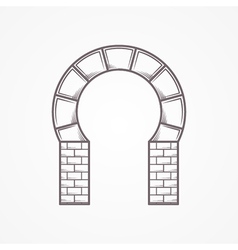 Flat Icon For Horseshoe Arch