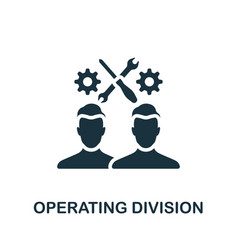 Operating Division Icon Monochrome Simple Company