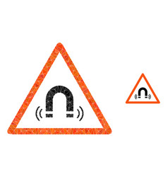 Polygonal Magnet Field Warning Icon