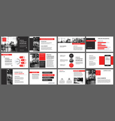 Red Presentation Templates For Slide Show