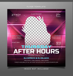 Thursday Night Party Flyer Template