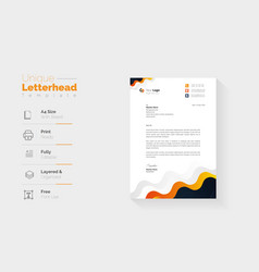 A4 Letterhead Template Design