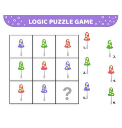 Logic Puzzle Game Poisonous Mushroom For Kids