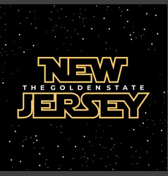 New Jersey Typography For T-shirt Perfect