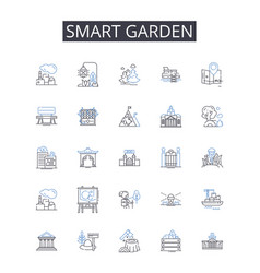 Smart Garden Line Icons Collection Thrifty