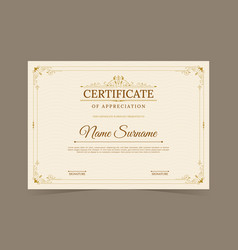 Vintage Victorian Style Certificate Template