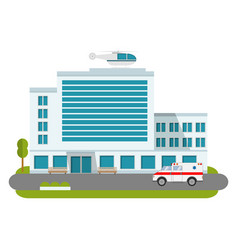 City Hospital Building Cartoon Modern