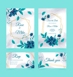 Floral Watercolor Wedding Invitation Template