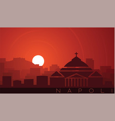 Naples Low Sun Skyline Scene