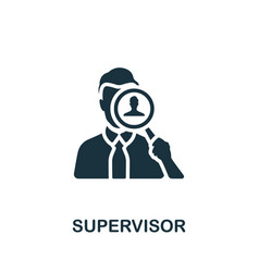 Supervisor Icon Monochrome Simple Company