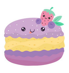 Sweet Cake Delicious Food Bright Funny Kawaii