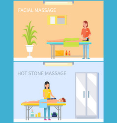 Facial Massage And Hot Stone Treatment Set