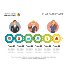 Six Phases Management Slide Template